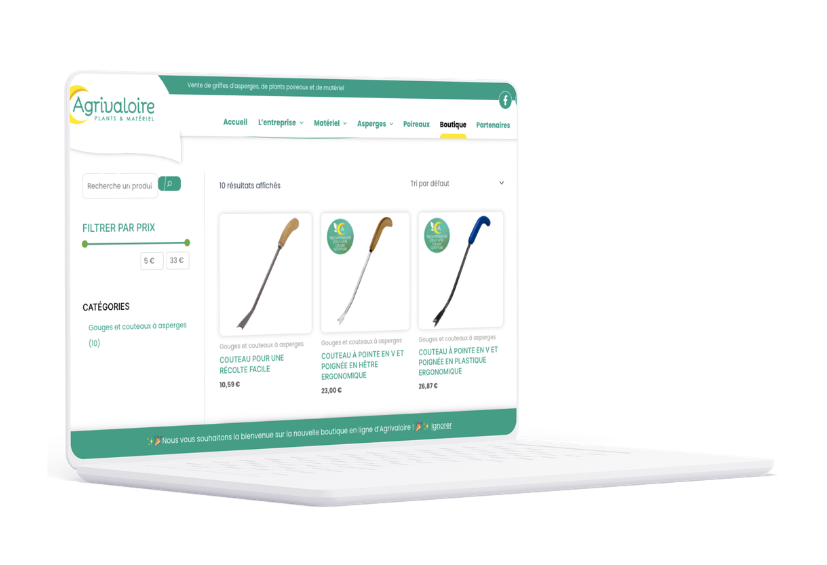 Boutique en ligne Agrivaloire