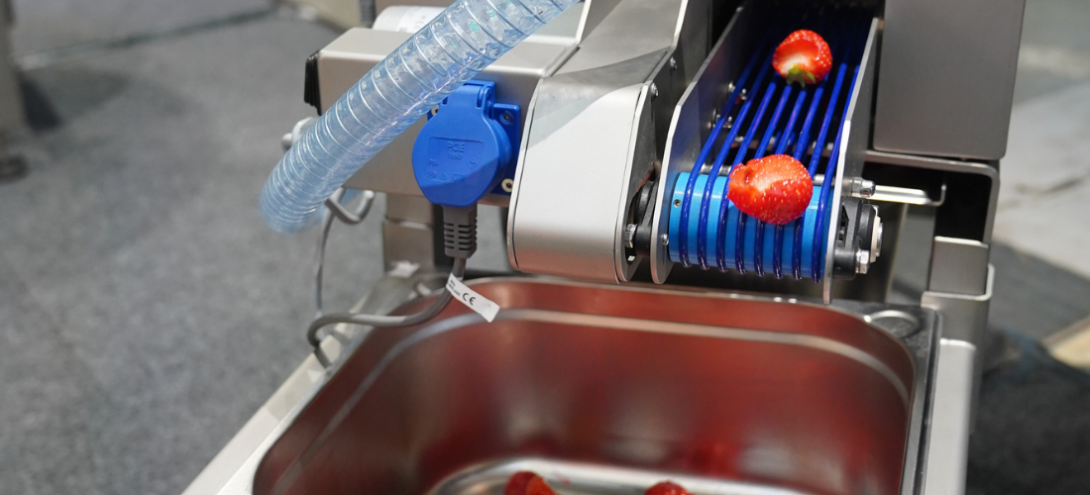 TDM Machine à équeuter et à couper les fraises Tenrit Agrivaloire